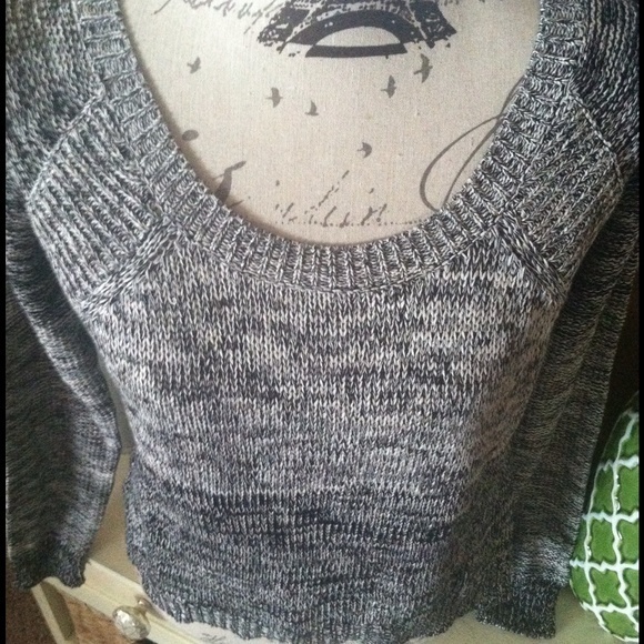 NWT Silver Jeans Gray/Black Knit Sweater XS - Picture 4 of 4